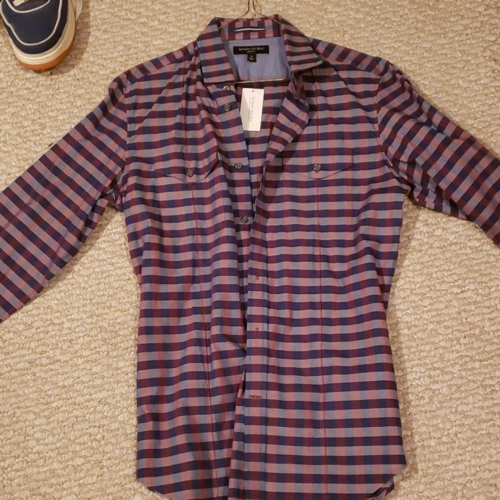 NWT Banana Republic Mens Slim Fit Dress Shirt